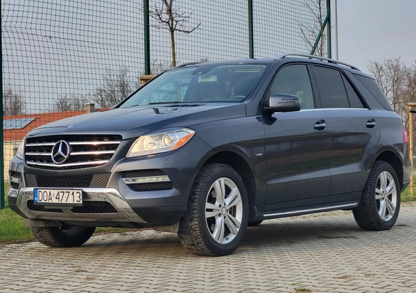 Mercedes-Benz ML cena 93500 przebieg: 53800, rok produkcji 2012 z Blachownia małe 407